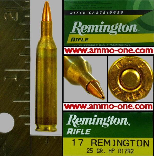17rembyremjhp .17 Remington by Remington, JHP, New Condition! One Cartridge not a Box! Patina, Not Junk from Box shown.