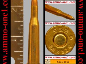 5.6x52rmm by s&b, correct head stamp, one cartridge not a box