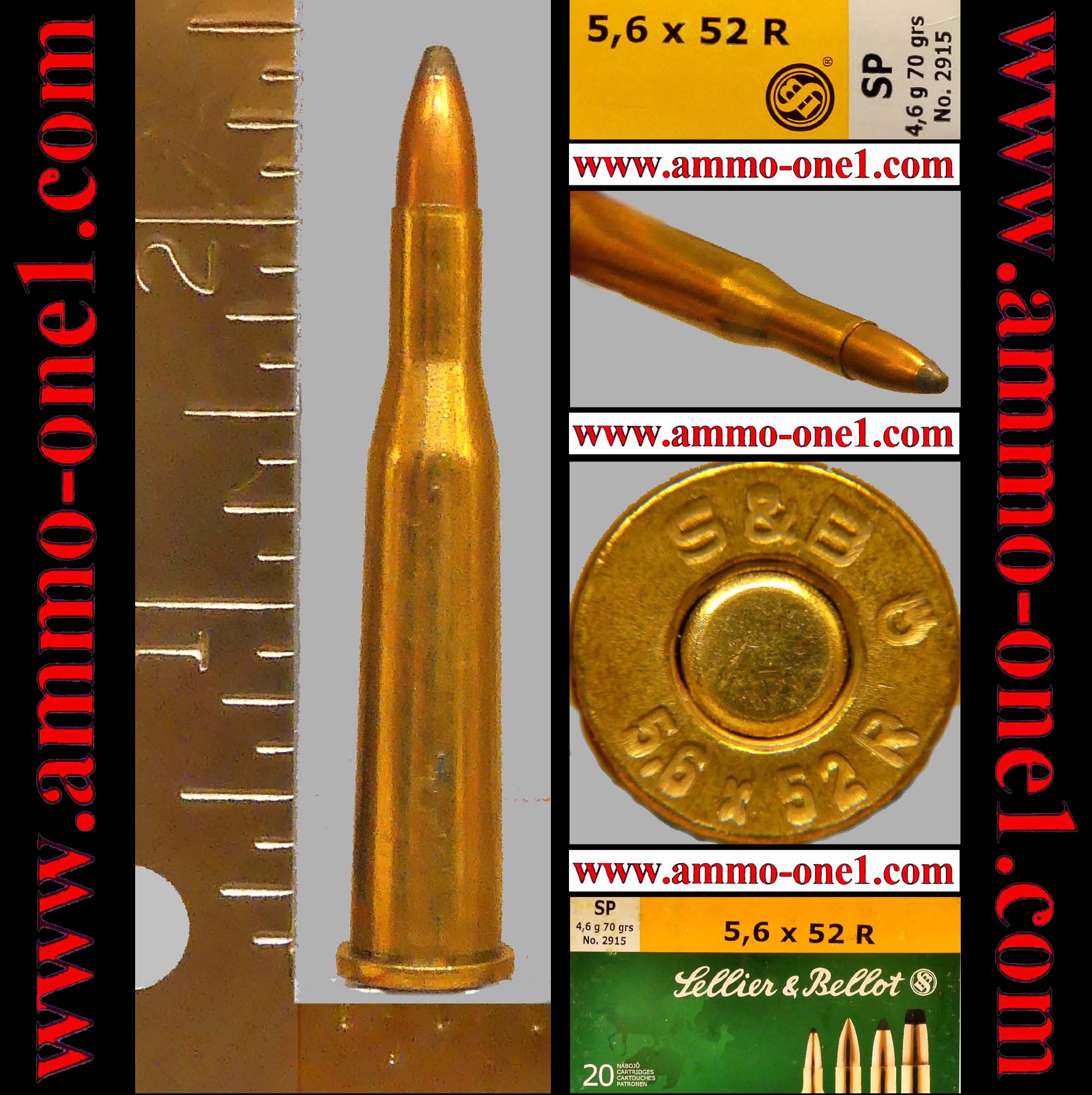 5.6x52Rmm (22 Savage) by S&B, 