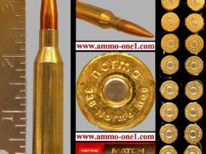 .338 norma mag. by norma, 300 gr. jhp, one cartridge not a box
