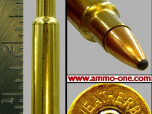 .378 Weatherby Magnum, Newer H/S, JSP, Some *Patina, see page*, One Cartridge not a Box!