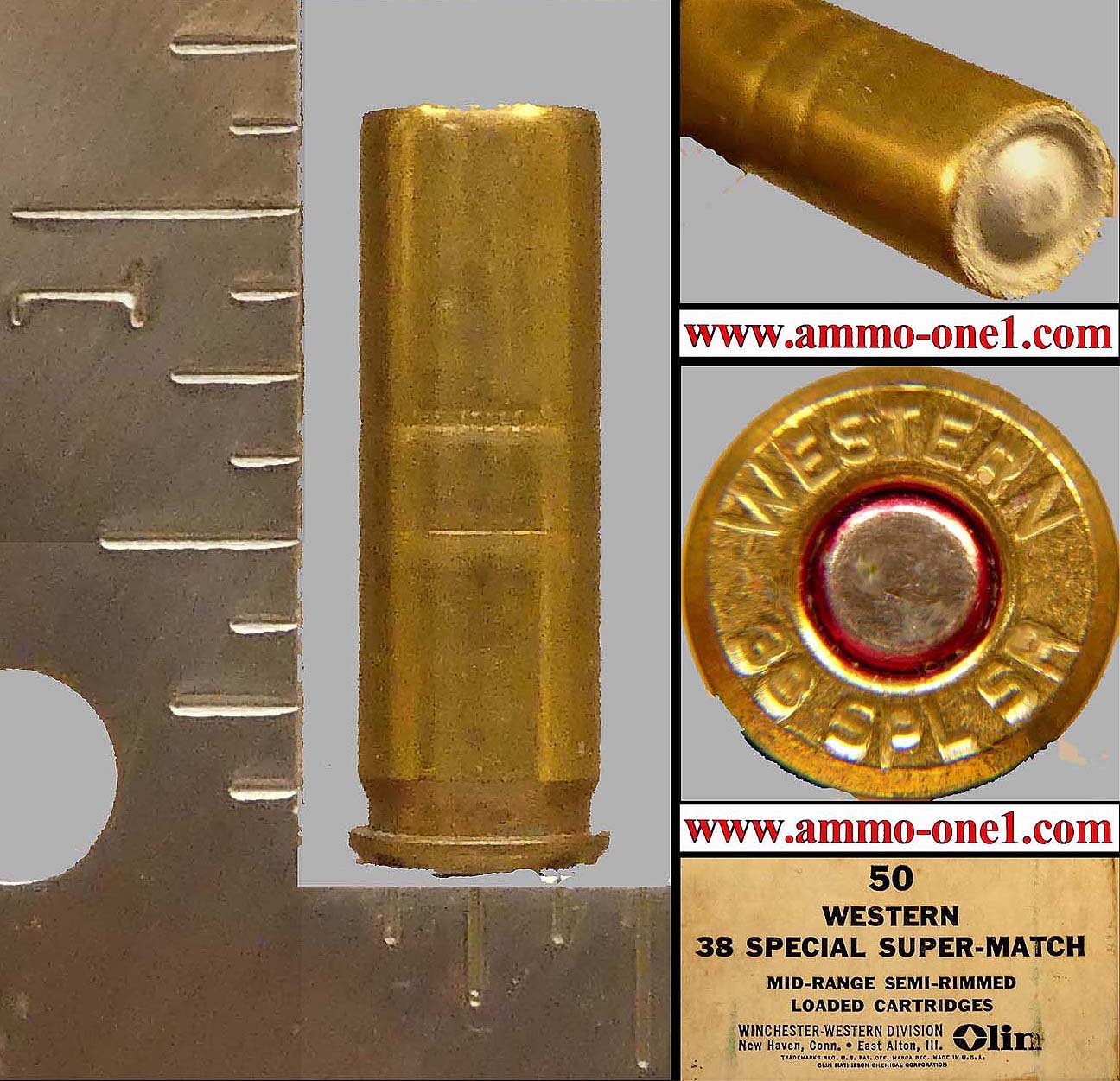 .38 AMU by Western Cartridge Co., One Cartridge not a Box! - Ammo-One1