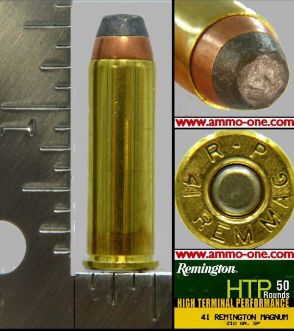 .41 remington magnum by remington, jsp, one cartridge not a box.