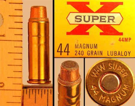 .44 remington magnum, western cart. co., one cartridge