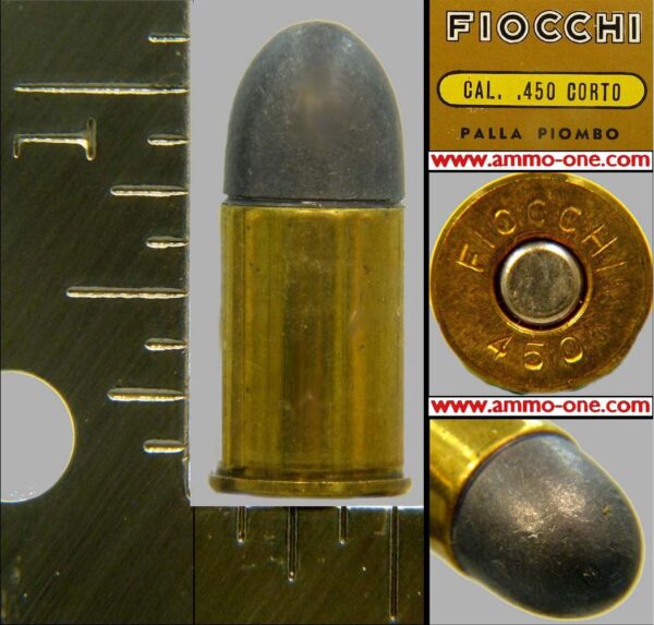 .450 revolver by fiocchi, one cartridge, not a box !