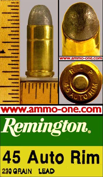 .45 auto rimmed, .45 acp rimmed by remington, one cartridge, not a box! obsolete!