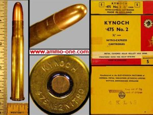 .475 no.2 n.e, 3& " by kynoch, fmj, one cartridge, not a box! .475 no.2 n.e, 3& " by kynoch, fmj, one cartridge, not a box!