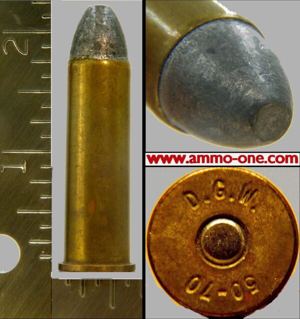 .50-70, D.C.W. Long Seated Lead Bullet, 1 Cartridge, NO Returns