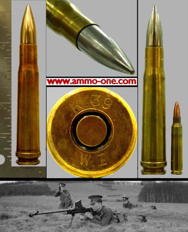 .55 Boys Anti-Tank by Kynoch, "1939", minor catches due to age, One Cartridge not a Box.