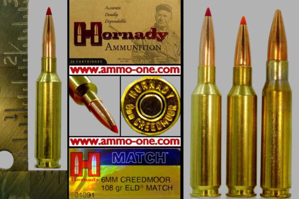 6mm Creedmoor by Horandy, V-max, One Cartridge not a Box!