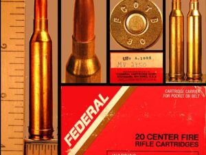 7mm secret service sniper cartridge, 1980 "fcotb 80"h/s
