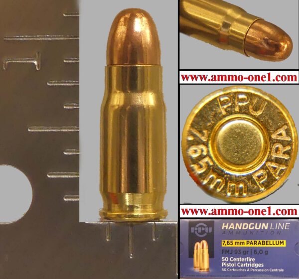 .30 luger or 7.65mm parabellum by ppu one cartridge not a box.o