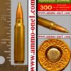 .300 savage, "rem umc 300 sav" h/s by remington, bronze tip, one cartridge not a box!