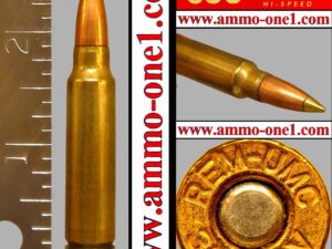 .300 savage, "rem umc 300 sav" h/s by remington, bronze tip, one cartridge not a box!