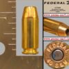 .40 smith & wesson, "federal 40 s&w" h/s by federal cartridge co., hi shok jhp, one cartridge, not a box.