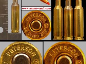 ".25creedmoor with "crdmr srp" h/s, "small rifle primer" by peterson cartridge co. (still considered a wildcat) one cartridge not a box!