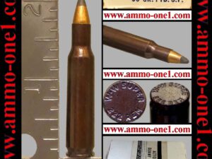 .222 remington factory dummy by winchester, dyed brown case,"jsp", no primer pocket! "w w super" h/s, one cartridge not a box!