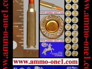 .223 remington by colt / barnaul, 2014 special run, "colt" h/s, 62 gr. fmj, bimetal case, one box of 20 cartridges, box not mint!. .223 remington by colt / barnaul, 2014 special run, "colt" h/s, 62 gr. fmj, bimetal case, one box of 20 cartridges, box not mint!.