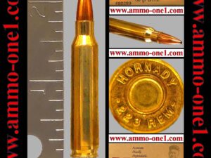 (a004) .223 remington by "hornady" h/s, new, match grade, 68 gr. jhpbt, one cartridge not a box