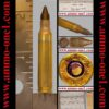 (b010) 5.56 nato by imi* with "tzz" h/s, 15.6 gr frangible* bullet, purple primer sealer with heavy overrun, one cartridge not a box.