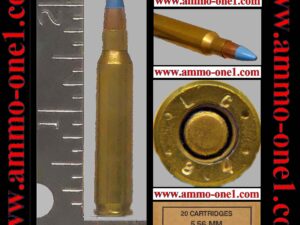 (b016) 5.56 nato by wolf river, late 1980s, m889 "incendiary", 1984 "lc 84" h/s, clean, bright, mint! one cartridge not a box. check your state's laws!