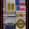 (item .003) set of 2 (9x19mm luger) cartridges combo! (1 fmj and 1 jsp) by staccato, two different cartridges not a box!